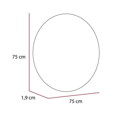 ESPEJO TUHOME CAPRI CIRCULAR VIDRIO - 6