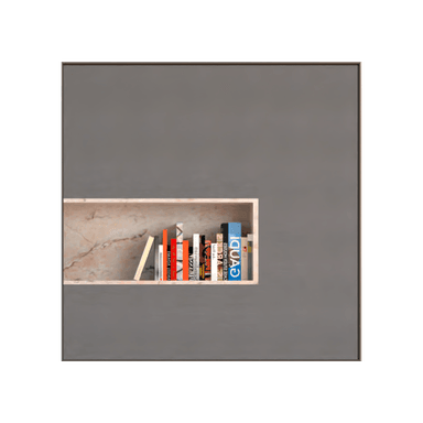 ESPEJO TUHOME AMBAR CUADRADO NEGRO