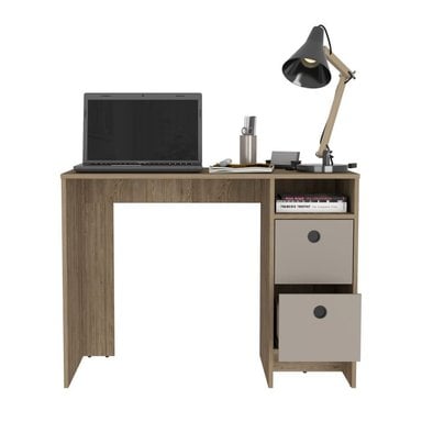 ESCRITORIO TUHOME KHALI 100 CM X 100 CM CAFÉ