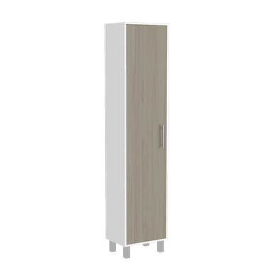 MUEBLE DE ASEO TUHOME LASKA 5 REPISAS BLANCO MQZ / NACAR - 1