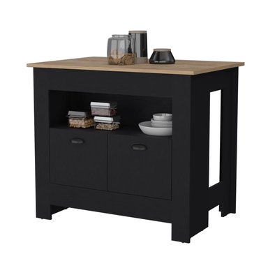 ISLA DE COCINA TUHOME ARLET 3 REPISAS WENGUE / MACADAMIA