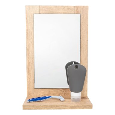 ESPEJO TUHOME SHAVER CON MARCO Y REPISA