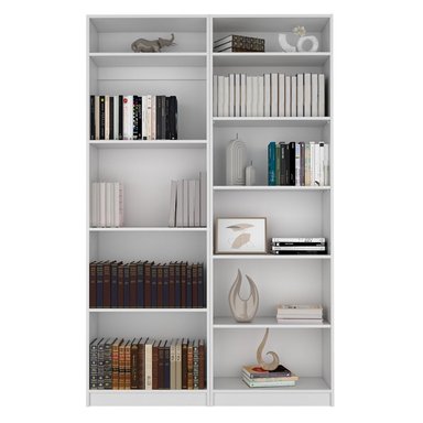 COMBO 2 ESTANTES HOME + 2 COMPLEMENTOS BLANCO