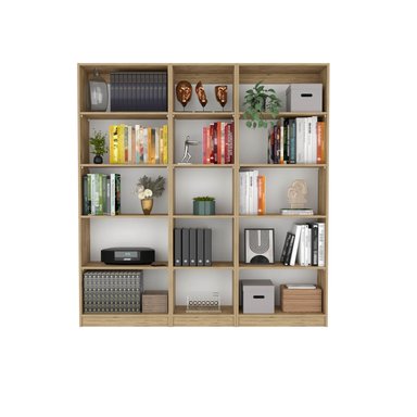 COMBO 2 ESTANTES 4 REPISAS + ESTANTE 45CM HOME MACADAMIA