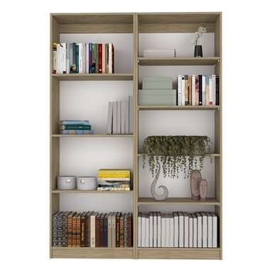 COMBO ESTANTE 3 REPISAS + ESTANTE 4 REPISAS HOME MACADAMIA