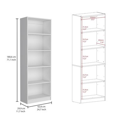 COMBO 3 ESTANTES HOME 4 REPISAS 180.6X152.8X29.9 CM BLANCO - 5