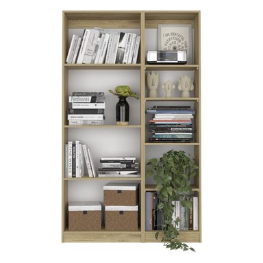 COMBO ESTANTE 3 REPISAS + ESTANTE 4 REPISAS 45CM HOME MACADAMIA