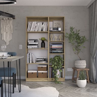 COMBO ESTANTE 3 REPISAS + ESTANTE 4 REPISAS 45CM HOME MACADAMIA - 4