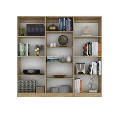 COMBO 2 ESTANTE 3 REPISAS + ESTANTE 4 REPISAS HOME MACADAMIA