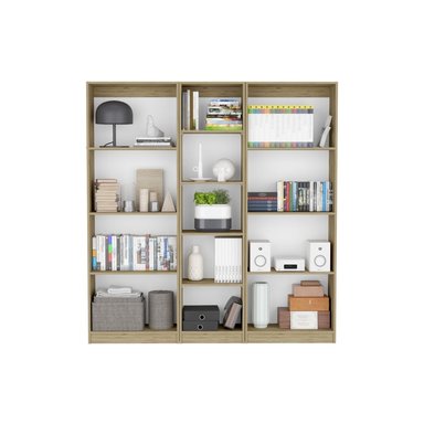 COMBO 2 ESTANTE 3 REPISAS + ESTANTE 45CM HOME MACADAMIA