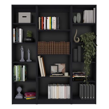 COMBO 2 ESTANTES 4 REPISAS 45CM + ESTANTE 3 REPISAS HOME WENGUE