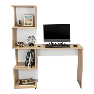 ESCRITORIO BIBLOTECA DANIS 4 NIVELES - DUNA / BLANCO