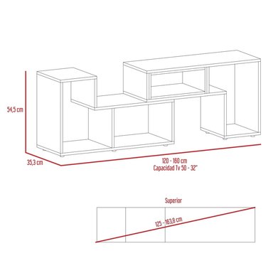 RACK EXTENSIBLE BEIJING TV 50-32' - WENGUE - 7