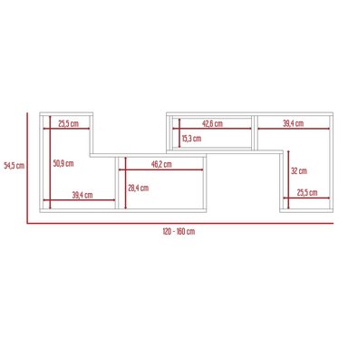 RACK EXTENSIBLE BEIJING TV 50-32' - WENGUE - 8