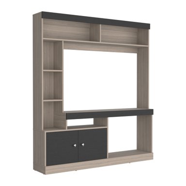 ESTANTE TV 65' 2 PUERTAS DANTE BARDOLINO Y WENGUE 180,6X180X30,3 CM