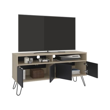 RACK TV55' 4 PUERTAS VASSEL CARTAGENA Y WENGUE 60,0X123,5X38,6 CM - 3