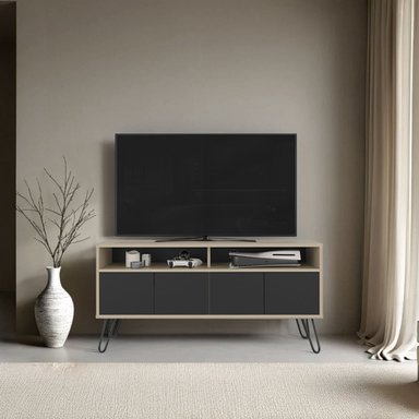 RACK TV55' 4 PUERTAS VASSEL CARTAGENA Y WENGUE 60,0X123,5X38,6 CM - 5