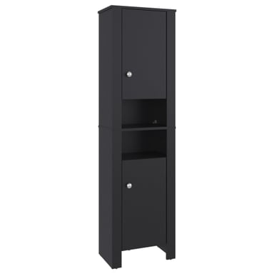 ESTANTE ORGANIZADOR BAÑO VANESSA 2 PUERTAS WENGUE 160,7X44,1X27,6 CM - 1