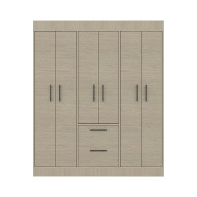 ROPERO 6 PUERTAS 2 CAJONES 150 VM CARTAGENA Y WENGUE 177,9X150,0X50,4 CM - 2