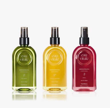 SET COLONIAS YANBAL EAU VITALE ROSAS TE VERDE Y FLOR NARANJO UNISEX COLOGNE 200 ML