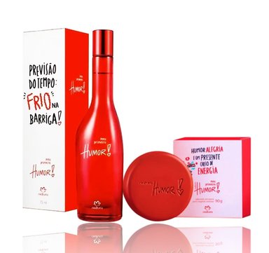 HUMOR MEU PRIMEIRO PERFUME DE MUJER + JABON EN BARRA DE NATURA