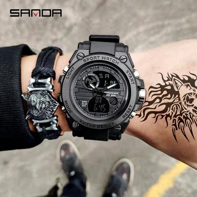 RELOJ SANDA HOMBRE DIGITAL DEPORTIVO MULTIFUNCIÓN G - 2