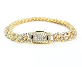BRAZALETE ICED CUBAN ORO I PLATA | BRA-14