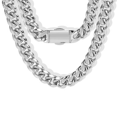 COLLAR PLATA CUBAN LINK 2 | COL-17