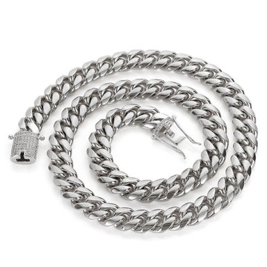 COLLAR PLATA CUBAN LINK | COL-9