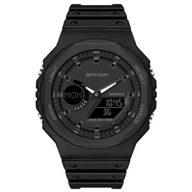 RELOJ SANDA HOMBRE DIGITAL BLACK GRAY MODERN SAN-32 NEGRO - 1
