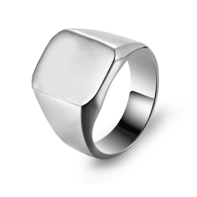 ANILLO CARBÓN PLATEADO | RIN-19