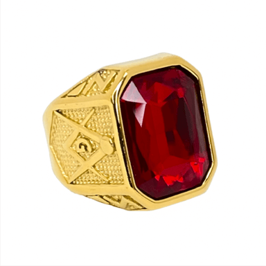 ANILLO RUBI DORADO | RIN-22