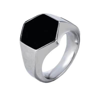 ANILLO HEX PLATEADO | RIN-24