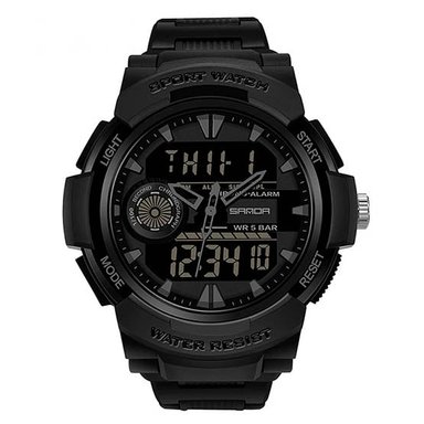 RELOJ SANDA HOMBRE ANÁLOGO SAN-58 TOTAL SOFT BLACK