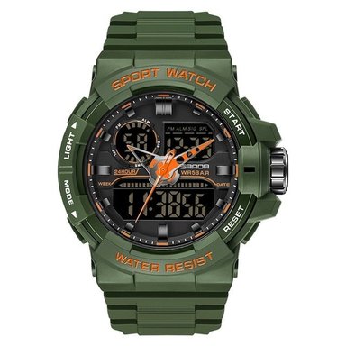 RELOJ SANDA HOMBRE ANÁLOGO CLOCK MILITAR VERDE SAN-106