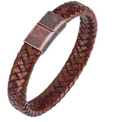 BRAZALETE BERLIN FINE LEATHER - NEGRO I MARRÓN | BRA-33