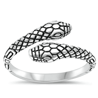 ANILLO SLIM SNAKE PLATEADO | RIN-61