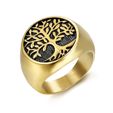 ANILLO ÁRBOL DE LAVI DORADO | RIN-38