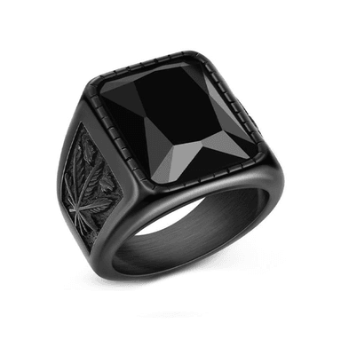 ANILLO HOJA NEGRO | RIN-30