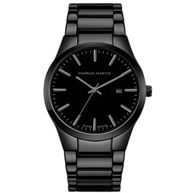 RELOJ HANNAH MARTIN ORIGINAL NEGRO| HAN-26