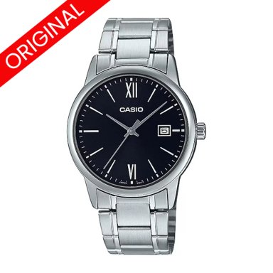 RELOJ CASIO MTP-V002D PLATEADO CON NEGRO
 | CAS-84