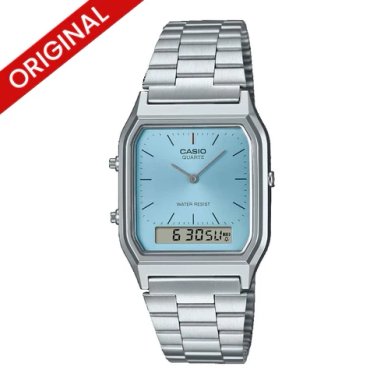 RELOJ CASIO ORIGINAL AQ-230A PLATEADO
 | CAS-54