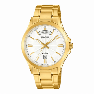 MTP-1381 | RELOJ CASIO DE ACERO DORADO | CAS-107 - 1
