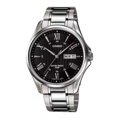 MTP-1384D | RELOJ CASIO PARA HOMBRE DE ACERO PLATEADO | CAS-133
