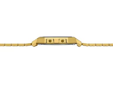 A700W | RELOJ CASIO PARA HOMBRE DE ACERO DORADO | CAS-145 - 4