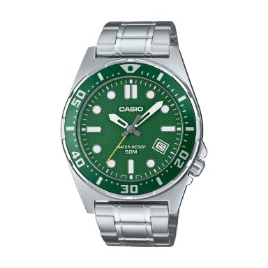 MTD-135D | RELOJ CASIO PARA HOMBRE DE ACERO VERDE | CAS-140
