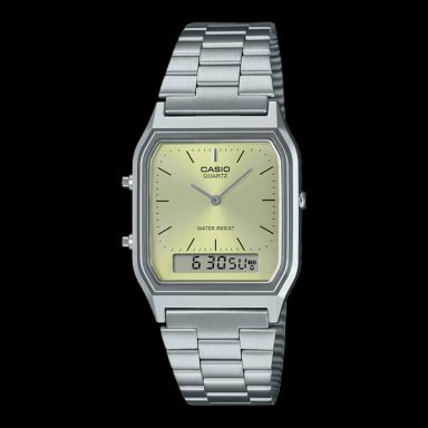 AQ-230 | RELOJ CASIO PARA HOMBRE DE ACERO PLATEADO | CAS-116