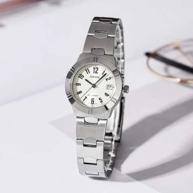 LTP-1241 | RELOJ CASIO PARA MUJER DE ACERO PLATEADO | CAS-197 - 3