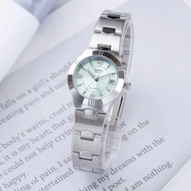 LTP-1241 | RELOJ CASIO PARA MUJER DE ACERO PLATEADO | CAS-193 - 2