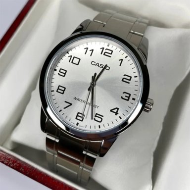 MTP-V001 | RELOJ CASIO PARA HOMBRE DE ACERO PLATEADO | CAS-2 - 3